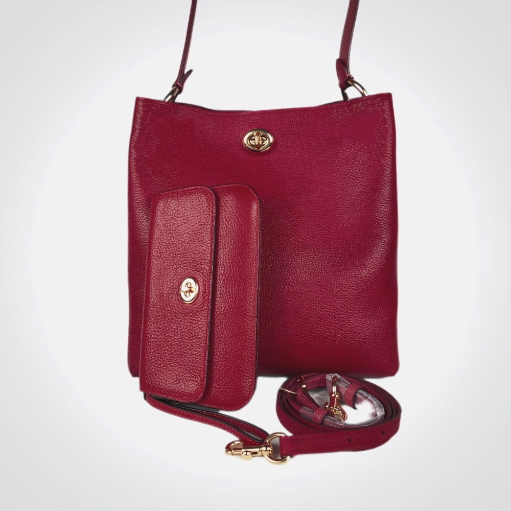 COACH CHARLIE 3 PC SET/TOTE, WALLET, & LONG STRAP